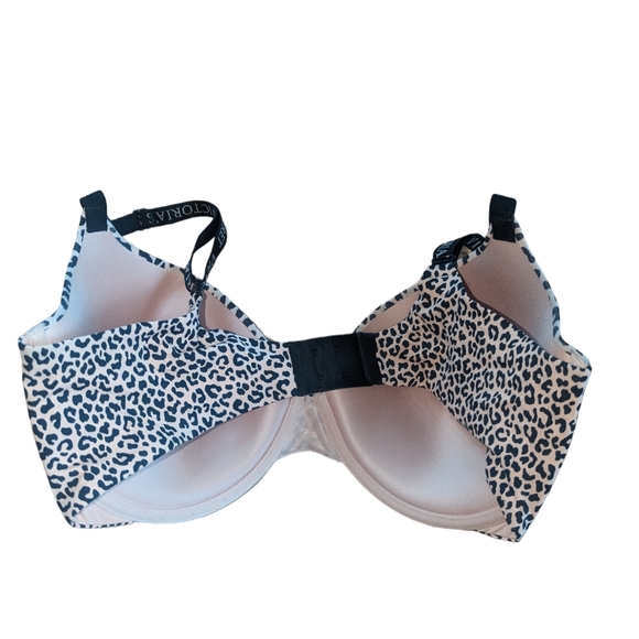 Victoria's Secret Tan & Cheetah Print Padded Bra Size 36DD - Picture 2 of 3